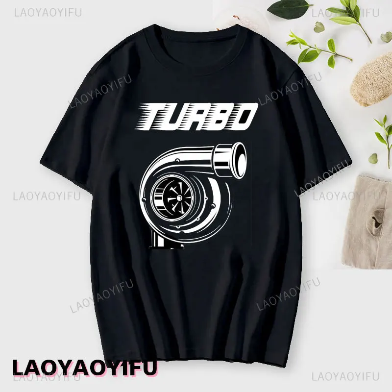 Funny Turbo Spins Cotton T Shirt for Men Summer Casual O-neck Tops Shirt Hip-hop Personality Male Tshirts Unisex Sweashirt Tees