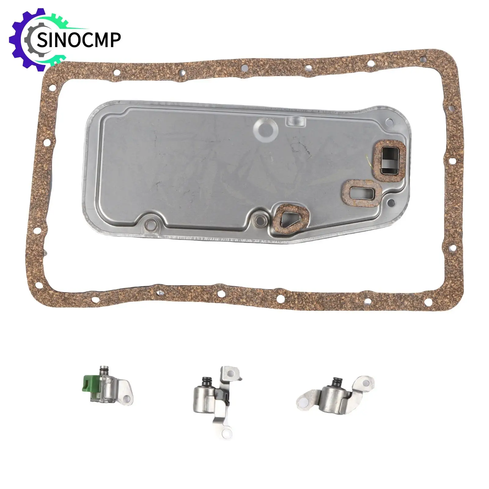 

SINOCMP A340E A343F Transmission Solenoid Kit For Toyota 4-Runner 2/4WD Land Cruiser Tacoma Tundra 35250-30070 85420-30110