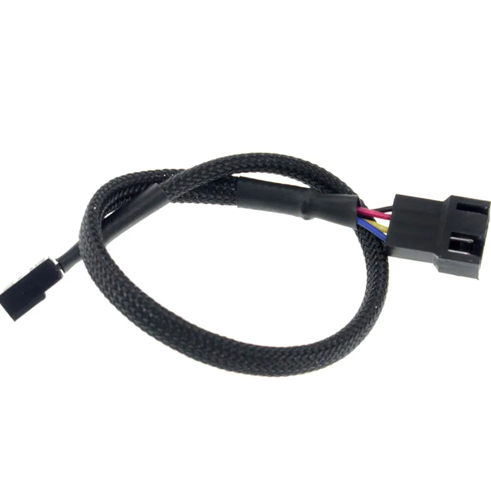 4Pin PWM Fan Splitter Verlengkabel Mouwen Gevlochten Computer PC Fan Power Kabel voor Computer ATX Case 4-Pin/3-Pin Cooling
