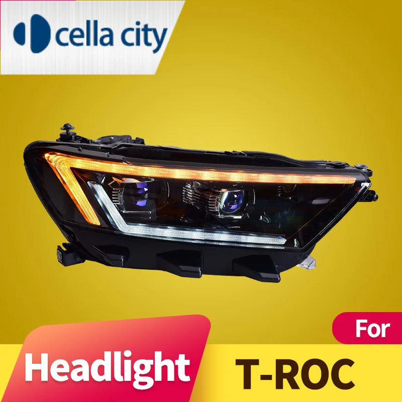 

Headlight Assembly for Volkswagen T-Roc 2017-2020 LED DRL LED Sequential Turn Signal LED High Beam