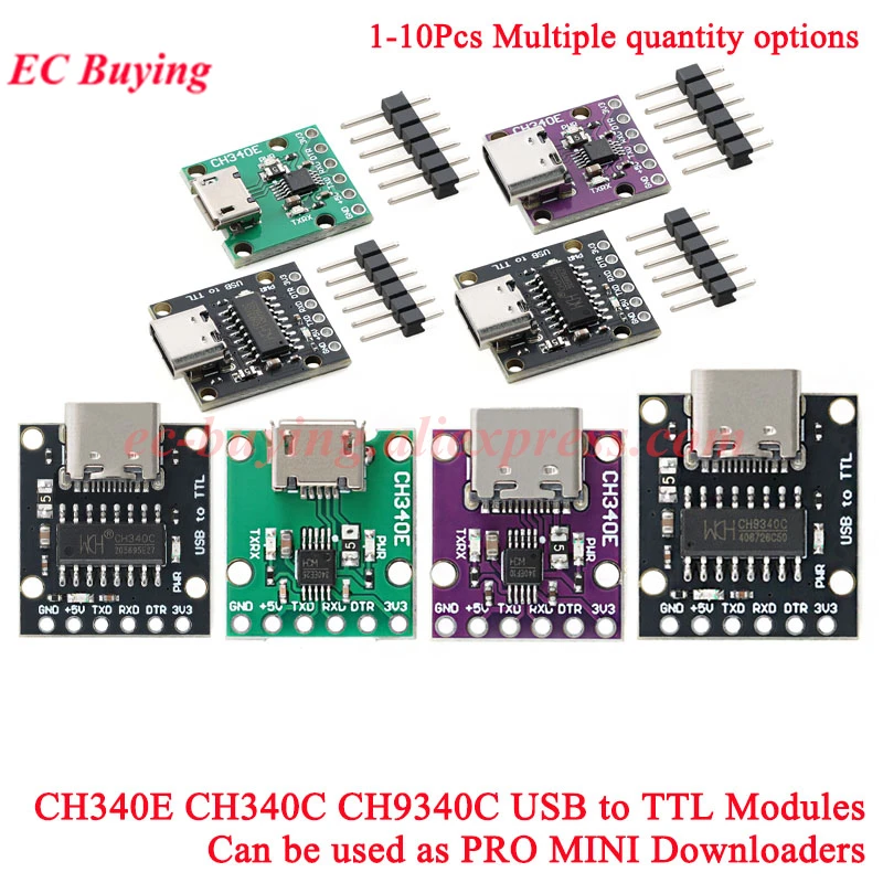 1-10Pcs CH340E CH34…