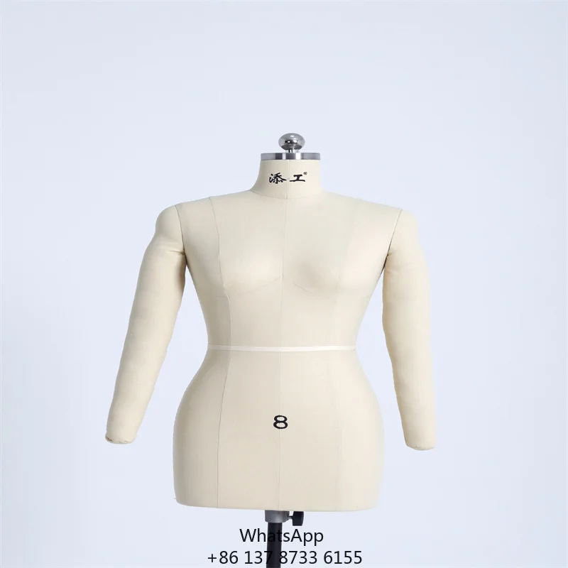 

PU Dress Form Tailoring Female Half Body Torso Dress Form PU Mannequin