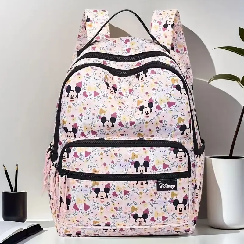 

kids Girls Cartoon Shoulder Bag Mickey Mouse Schoolbag Disney fashion women Storage bag New Minnie Boys Nylon Backpack Handbag