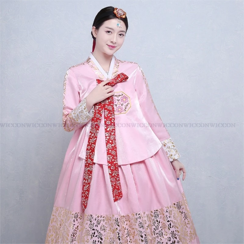 

Women Hanbok Dresses Korean Fashion Traditional Wedding Party Asian Palace Cosplay Costumes Traditional Stage Dancing Clothing