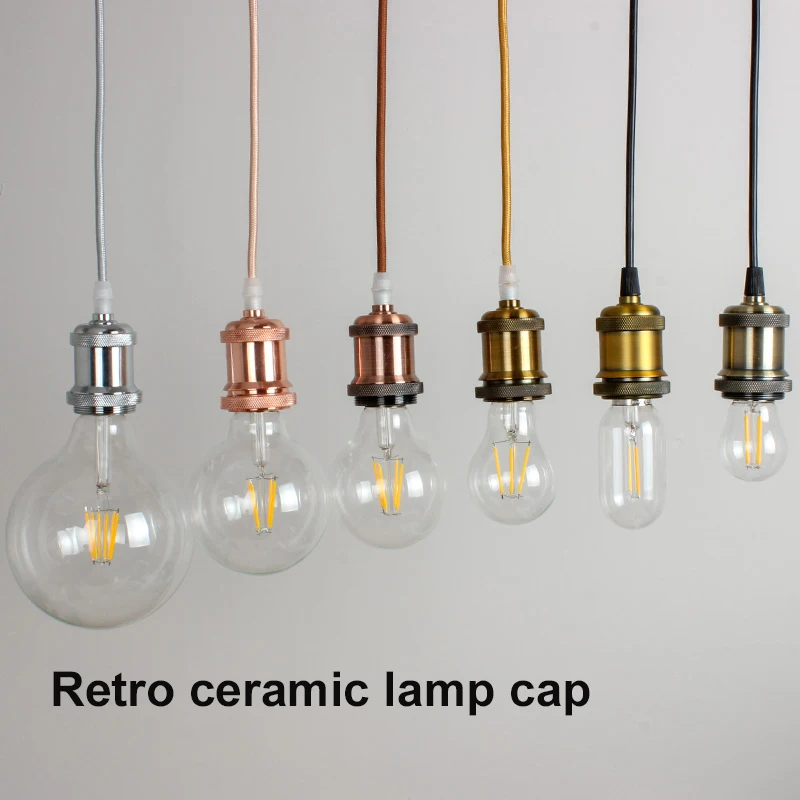 1M E27 3 pz/lotto Vintage Retro lampada Base decorazione Kit linea lunga Retro Edison Hang E27 portalampada vite a sospensione 0-260V