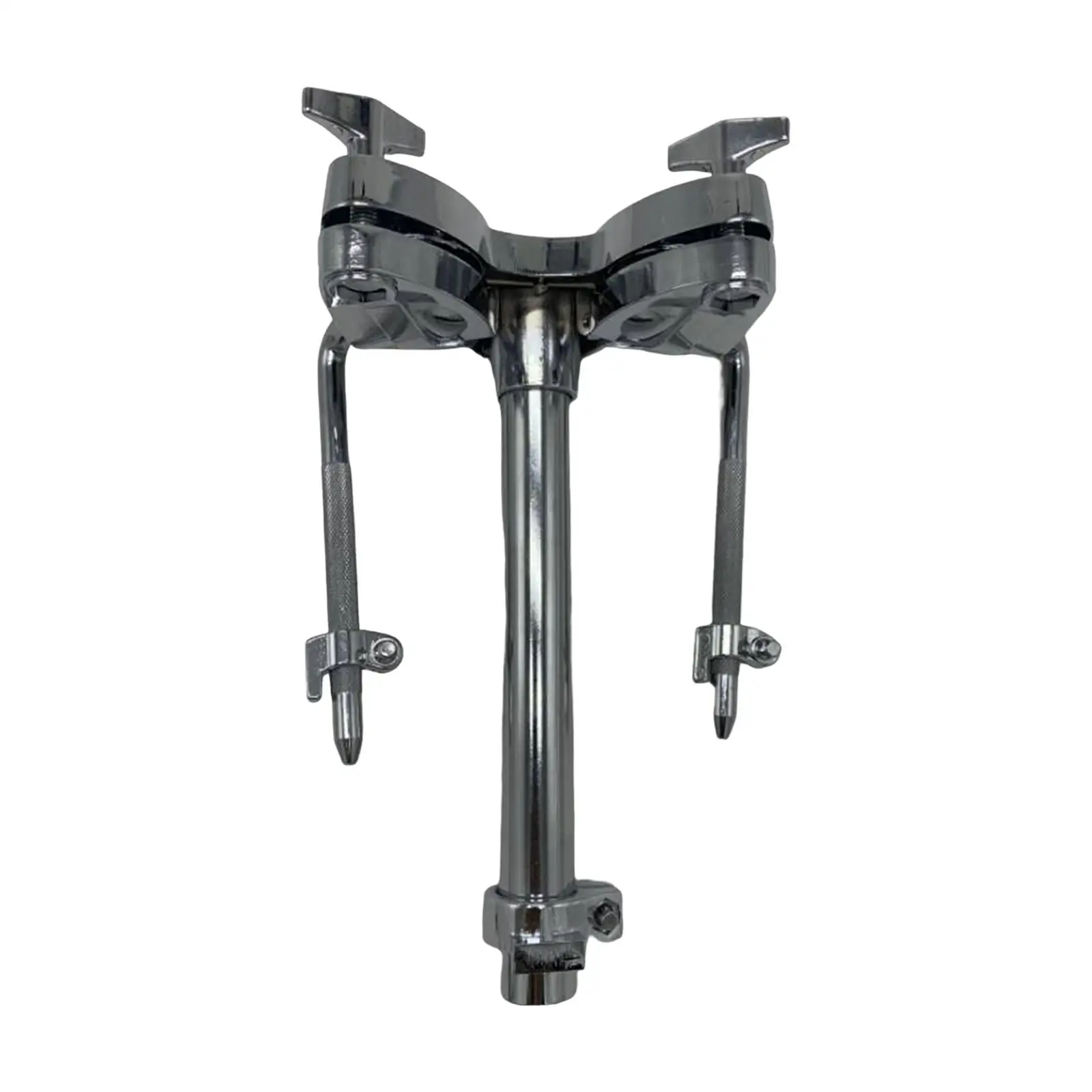 

Double Tom Holder Stable Instrument Parts Sturdy Zinc Alloy Drum Set Clamp Holder for Tom Drum Drum Set Spare Part