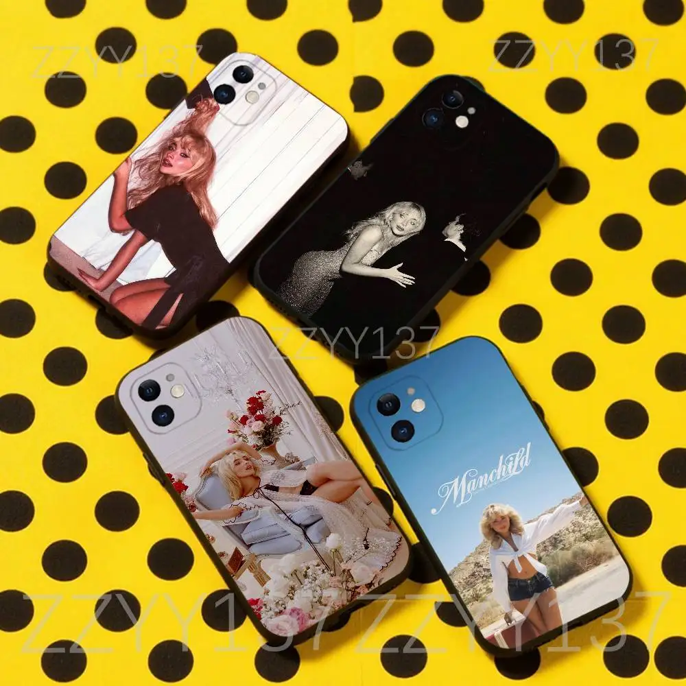 

Sabrina Carpenter Mans Best Friend Phone Case For iPhone 17,16,15,14,13,12,11,Pro,Max,Plus,Air,X,XS,XR,8,7,Mini,Soft Black Funda
