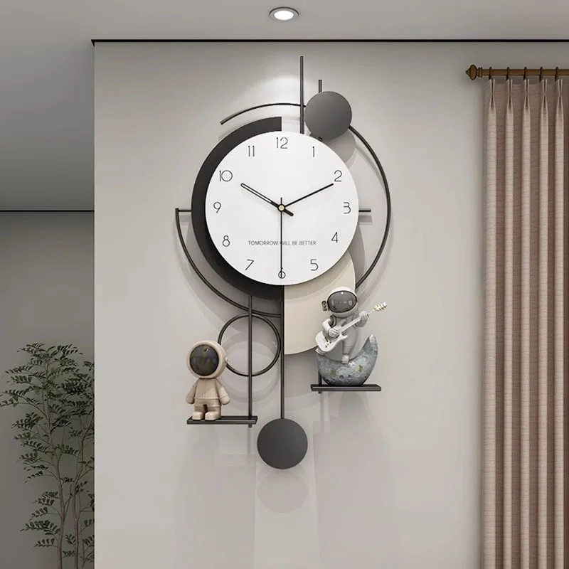 Simple Minimalism Wall Clocks Originality Fashion Wall Clocks Living Room Light Luxury Reloj Pared Decorativo Home Decoration