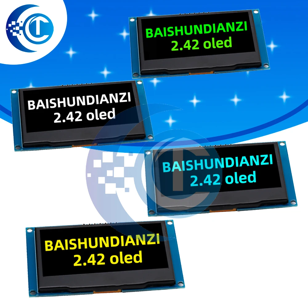 modulo-de-display-oled-ssd1309-242\--tela-hd-128×64-7-pinos-spi-i2c-para-projetos-arduino-uno-r3