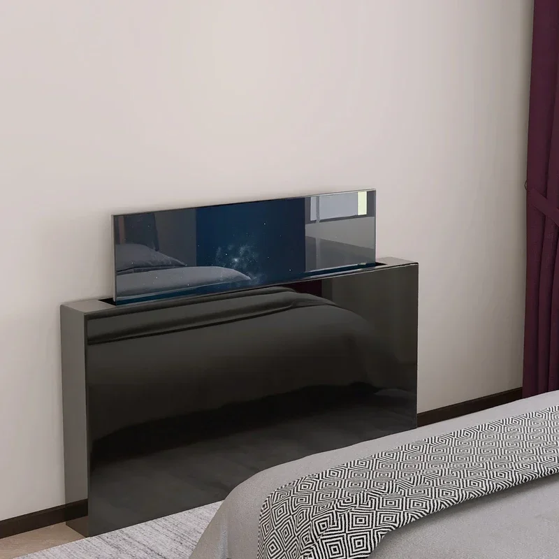 A Modern simple and advanced sense of home push-pull automatic intelligent remote control lifting hidden TV invisible cabinet