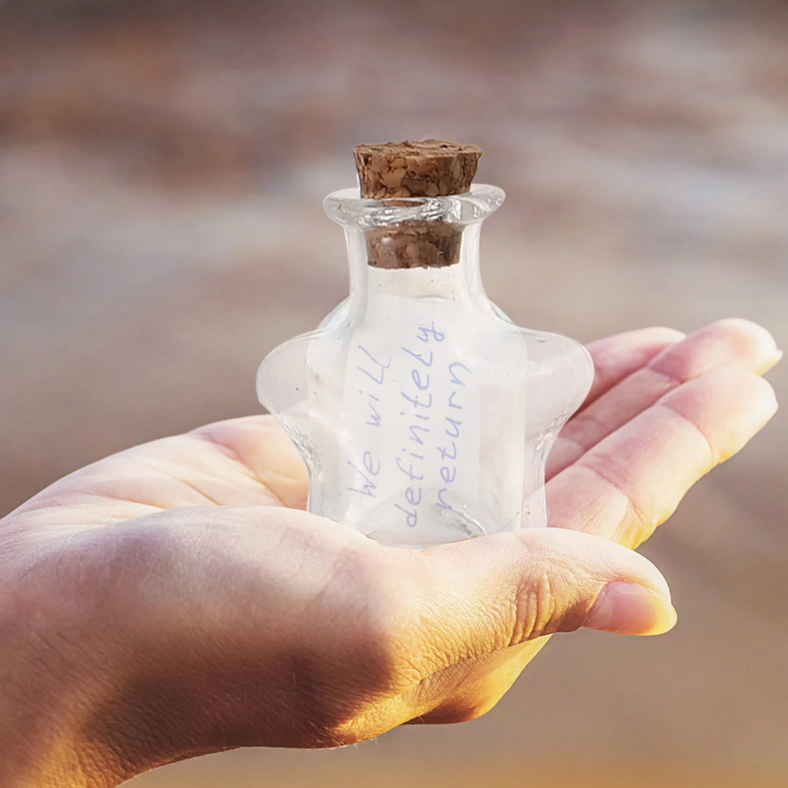 

48pcs Glass Wishing Bottles Mini Jars Small Decorative Drifting Kits Crafts Bell Accessories DIY Projects Sewing Supplies