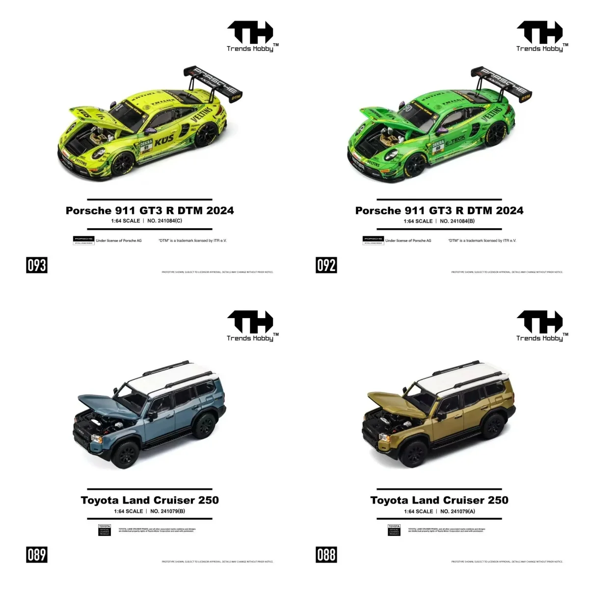 

Trends hobbyDTM Champion Team 911 Racing Rand Coluzer 1:64 Static Alloy Model TOY