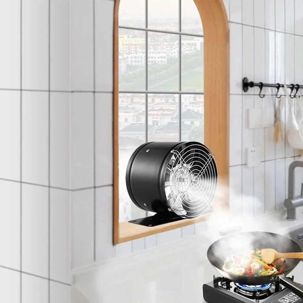 1PCS Exhaust Fan Household Kitchen Wall Fan 6inch Duct Fan Low Noise Bathroom Exhaust Fan Copper Motor Power Accessories