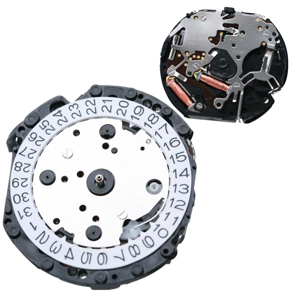 Durable Quartz Crystal Watch Movement Chronograph Replacement For VD SERIES VD53C VD53B Repair Spare Parts Watch Movement