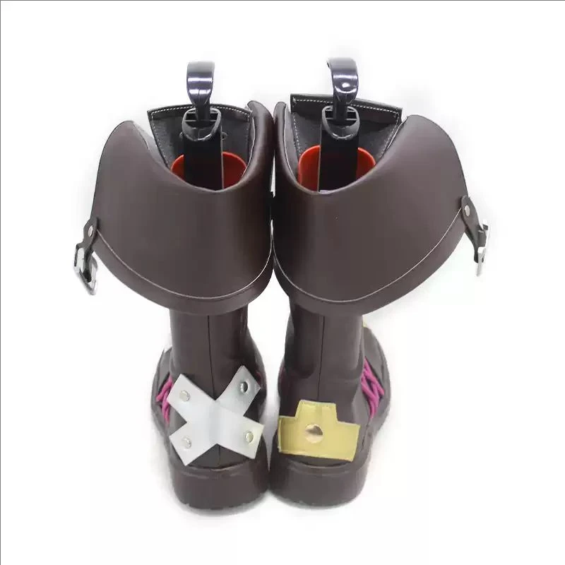 Arcane Jinx Cosplay Schuhe LOL ADC The Loose Cannon Lederstiefel Rollenspiele Damen Performance Schuhe in Spielen Halloween
