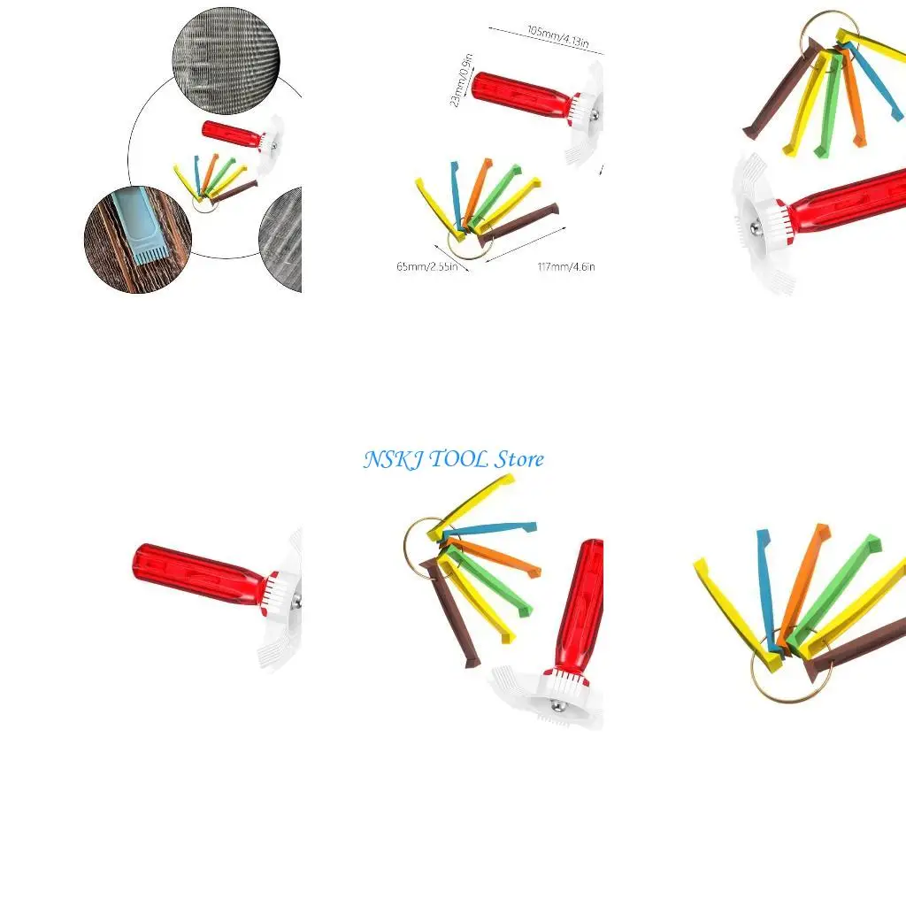 

L8RC Air Conditioner Fin Cleaner Condenser Fin Straightener Air Coil Fin Comb Brush