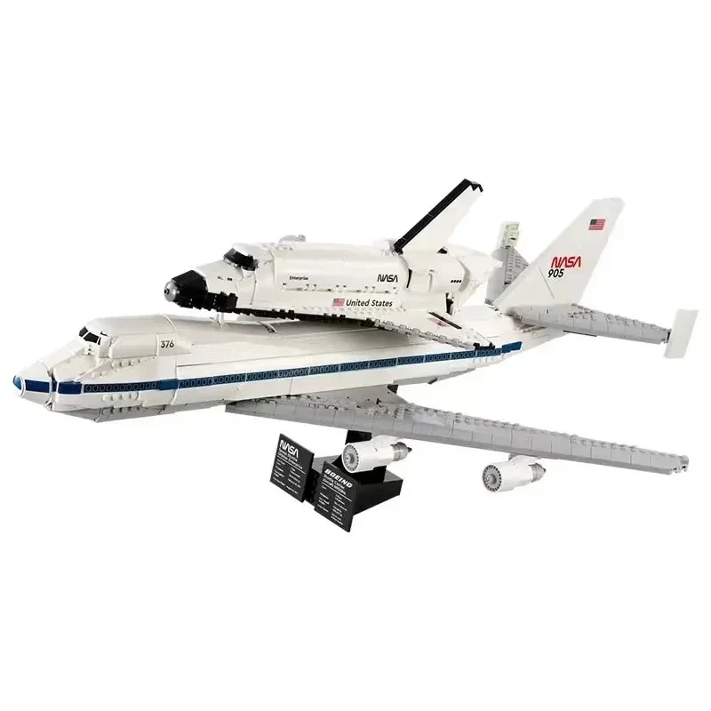 

2025 New Model Shuttle Transport Airplane Building Blocks Space Plane Assembly Model Educational Toy Gift for Children