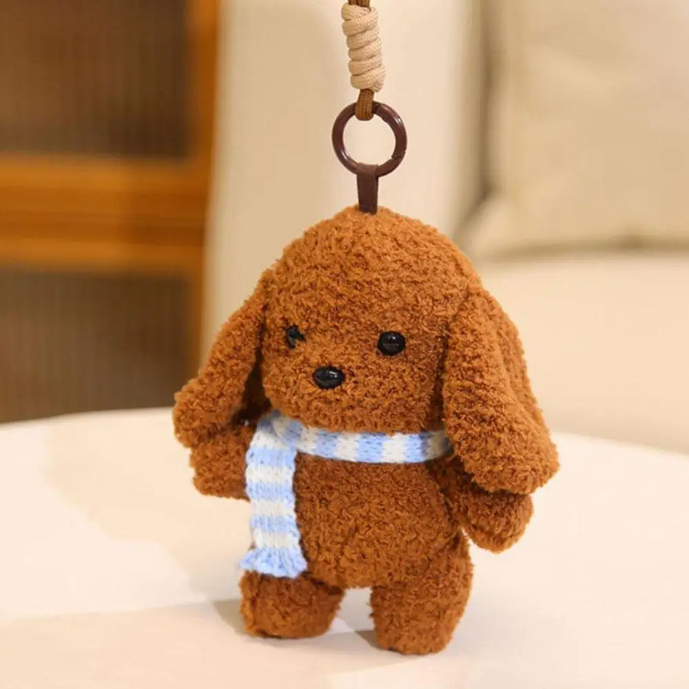 الكلب ألعاب من نسيج مخملي قلادة تيدي الكلب دمية البيانو الحسي لطيف أفخم أرنب Kawaii حقيبة مفتاح لطيف جرو الدمى سيارة ديكور هدية #3