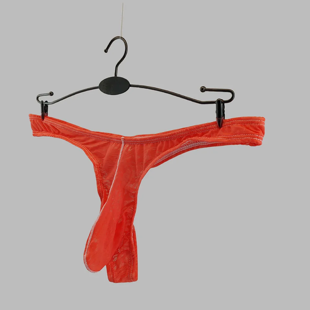 Sexy Mens Panties Lingerie Elephant Nose G-string Thong Ultra-Thin Briefs Low Underwear For Hot Man Elastic Underpants