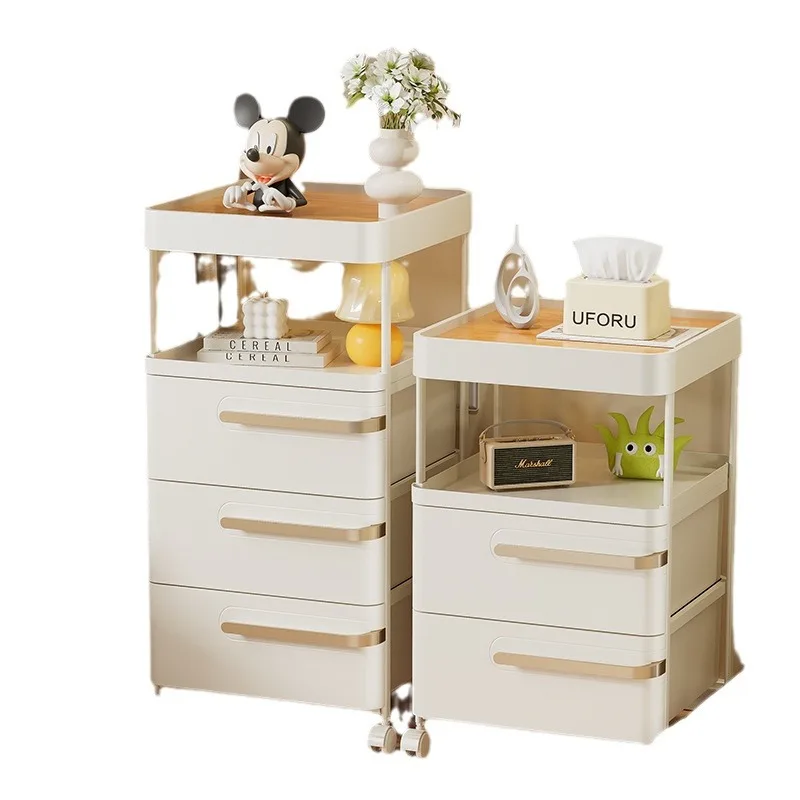 

Installation-free drawer-type plastic storage cabinet, multi-layer living room, household bedside storage cabinet
