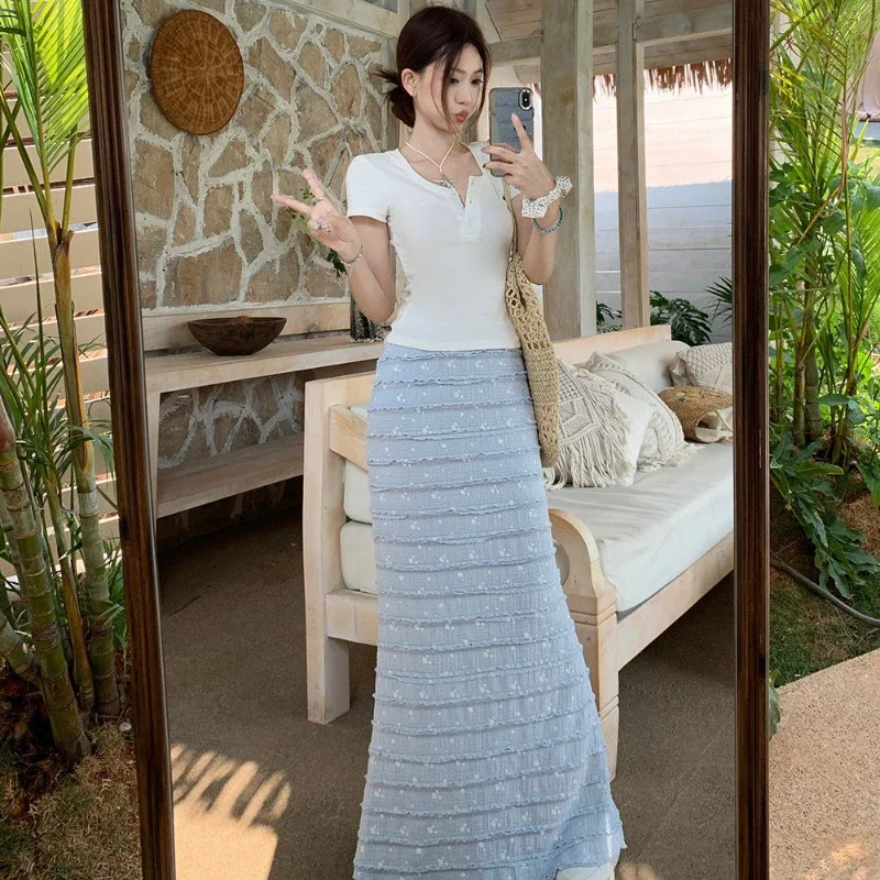 طقم تنورة نسائي مكون من قطعتين للمكتب وظيفة جديدة لمطابقة المناسبات الرسمية كوريا أنيقة للمناسبات والعطلات 2025 ملابس نسائية #6