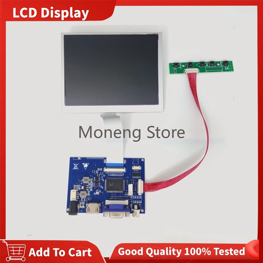 

100% Tested Original 5.6 inch AT056TN53 V.1 640x480 LCD Display screen HDMI VGA Control Driver Board Monitor Panel