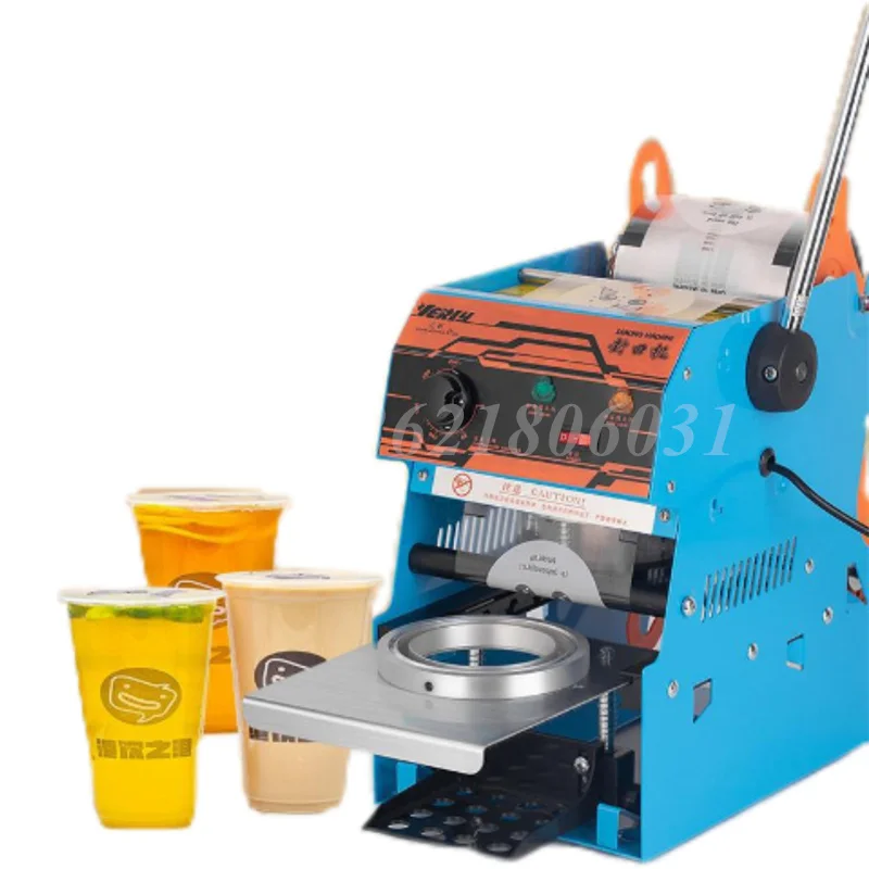 Manual Sealing Machine 95 Caliber Universal Disposable Beverage Milk Tea Cup Semi Automatic Liquid Beverages Sealing Machine