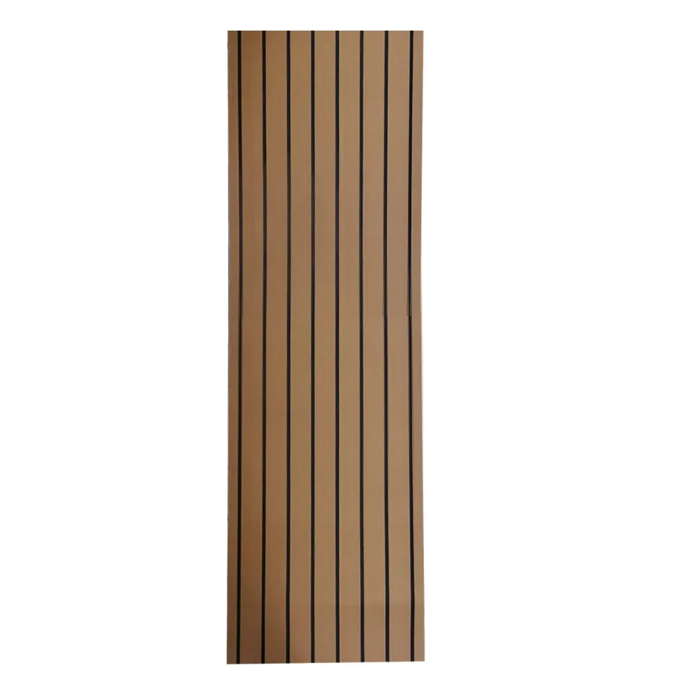240*45*0.6cm EVA Teak Sheet Car Marine Boat Flooring Non-slip Mat Yacht Inflatable Boat Decking Self-Adhesive Anti Skid Pad