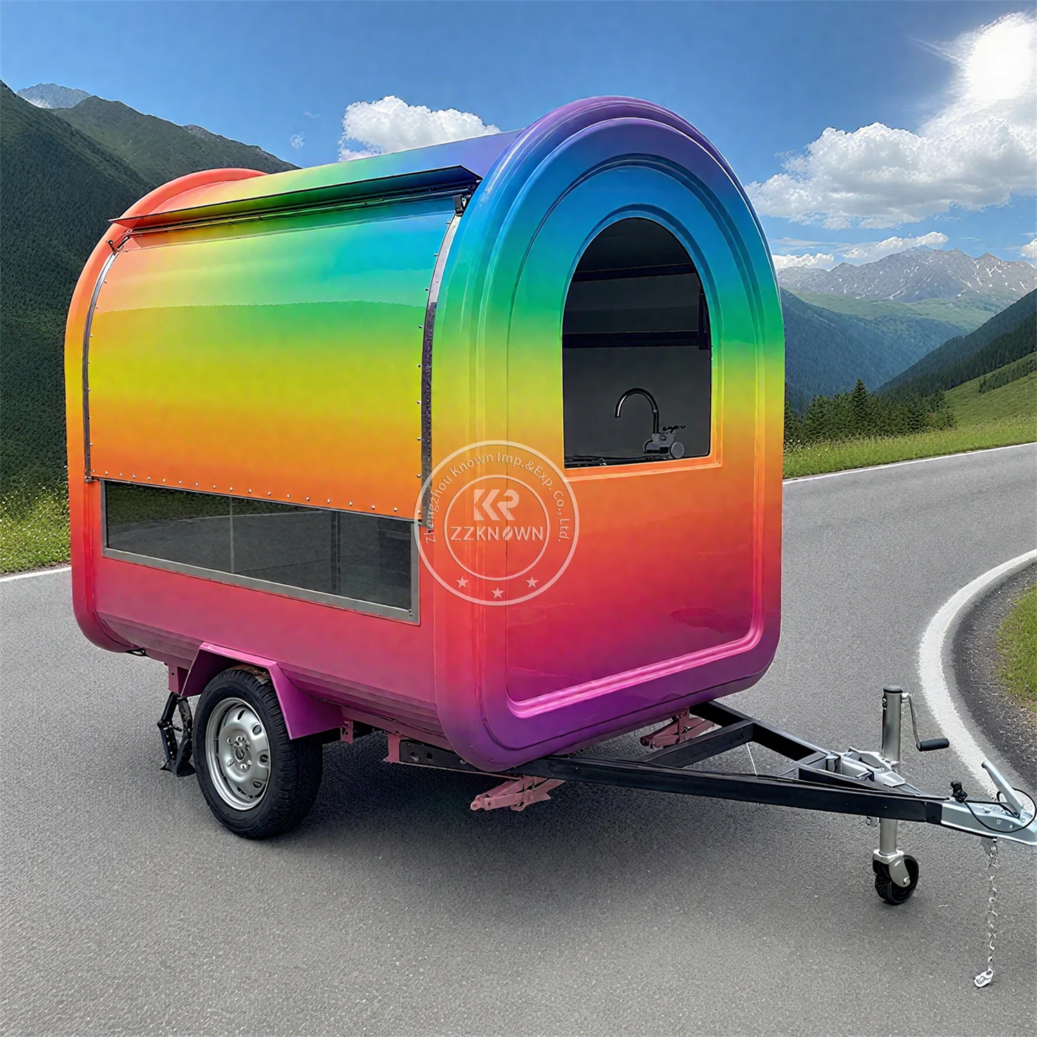 

Mobile Food Truck Concession Trailers Fully Equipped Pizza Truck Bbq Hot Dog Fast Food Trailer With Kitchen Equipment