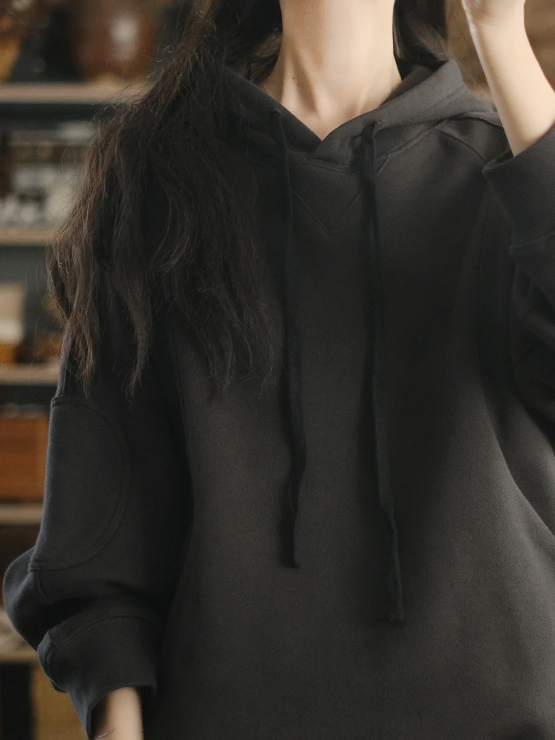 

Loose Fit Hoodie Sweatshirt by Lrcp Two Person Production Spring 2026 Long Sleeve Casual Commute Style Artistic Trend