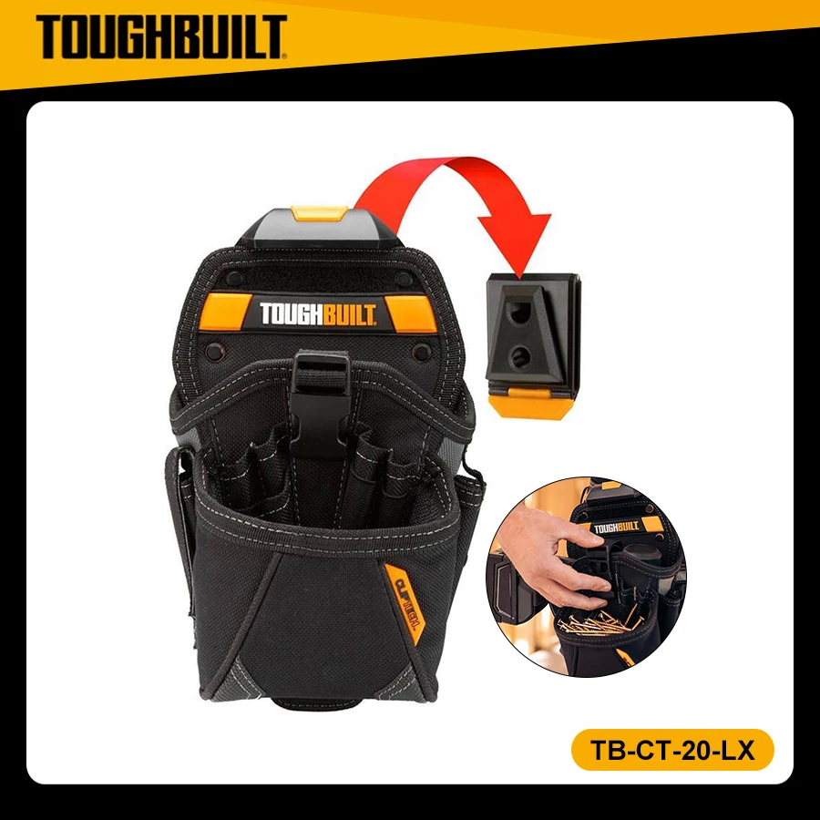 

TOUGHBUILT TB-CT-20-L Drill Holster – Large Hand Drill Special Belt Bag Decoration Portable Tool Bag