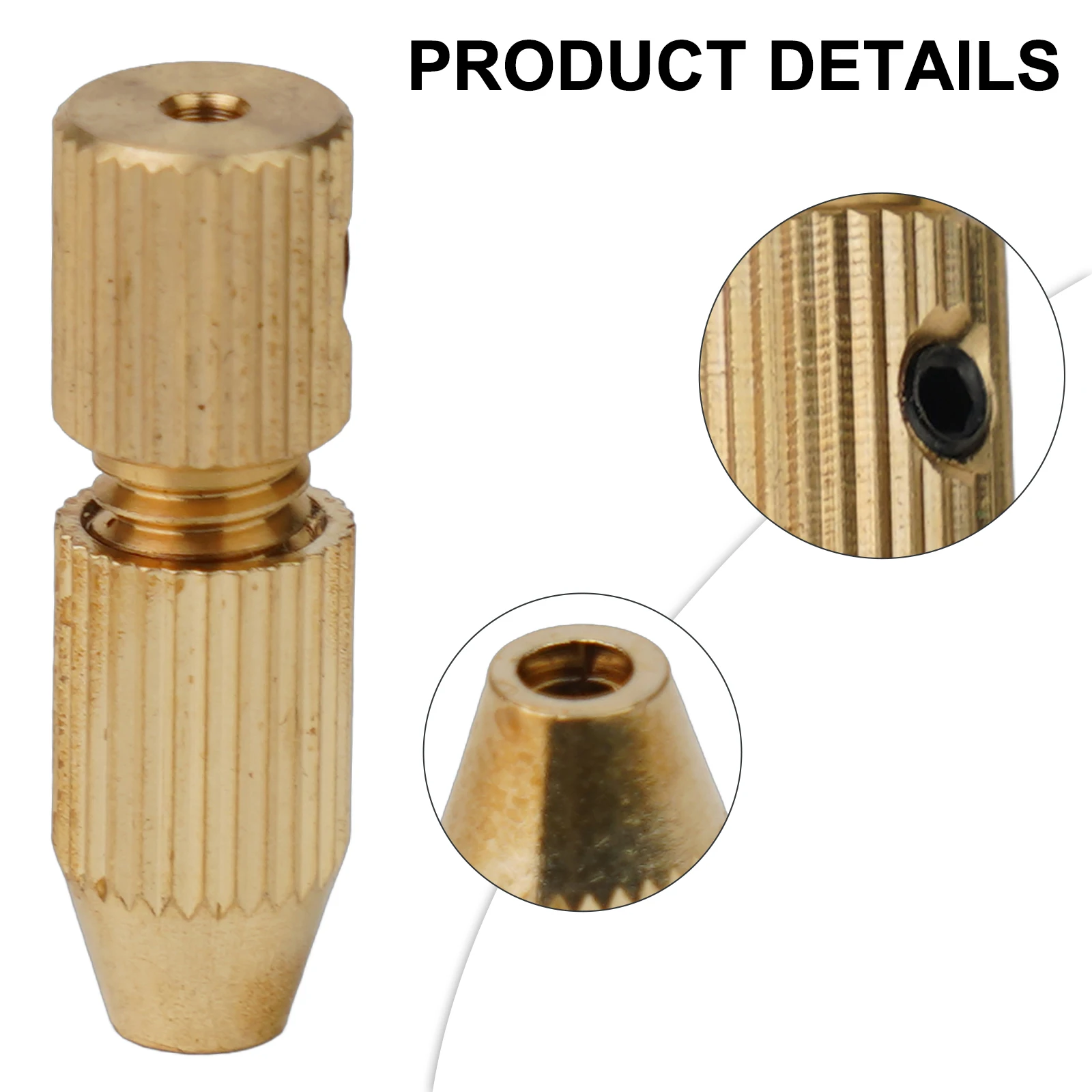 Imagem -04 - Mini Mandril para Ferramenta Rotativa Braçadeira do Eixo do Motor Adaptador de Mandris de Latão Ferramenta de Acesso ao Poder Buraco do Eixo 2.0 mm