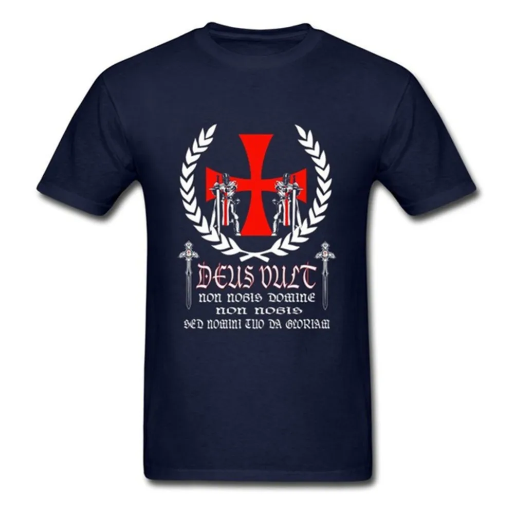 Knights Templar Crusaders Symbol Cross T-Shirt 100% Cotton O-Neck Summer Short Sleeve Casual Mens T-shirt Size S-3XL