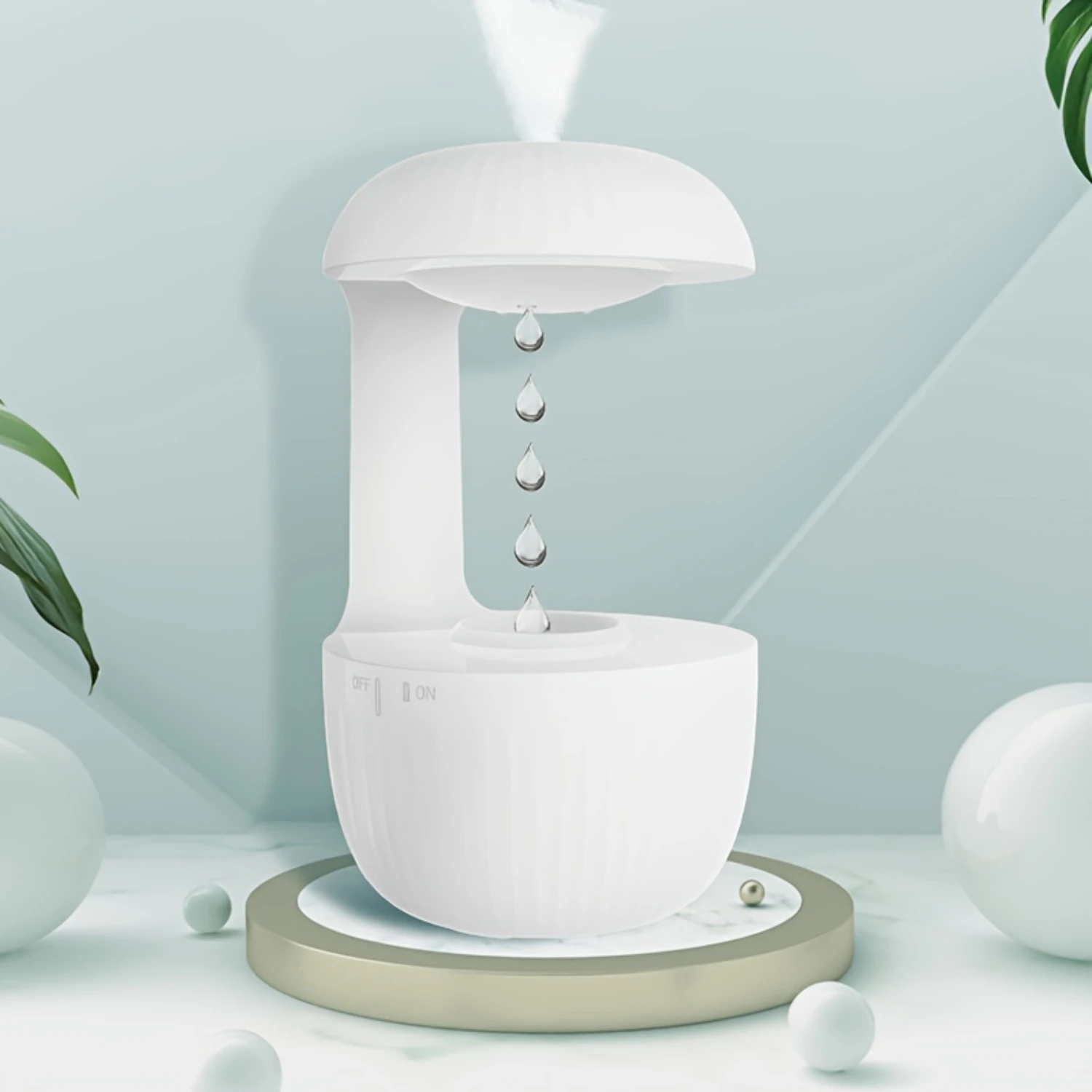 1pcs Multi-functional Anti-Gravity Humidifier Aromatherapy Machine, Night Light, And Ornament-Enhance Your 's Atmosphere And Hea