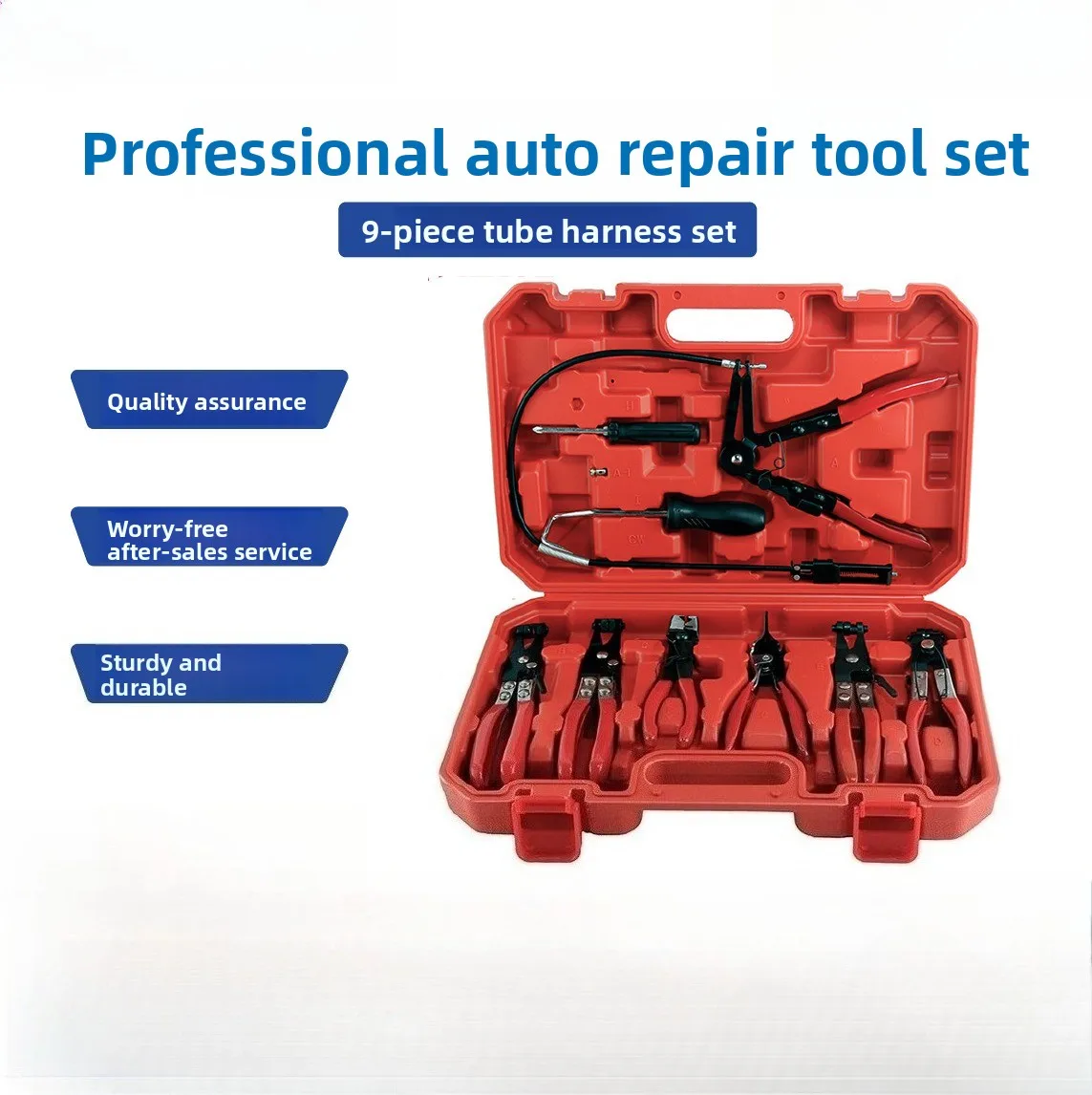 

Набор плоскогубцев для труб из 9 предметов, автоматические плоскогубцы для прямых горлових труб, зажим, инструмент, плоскогубцы