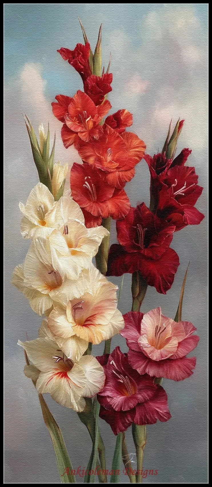 

Рукоделие для вышивания DIY DMC цвет Высокое качество - Наборы для вышивки счетным крестом 14 карат Картина маслом - Букет Gladiolus