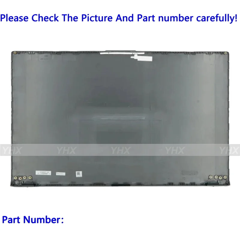 ZY Novo PARA Asus Vivobook X512 X512F X512DA X512UA X512 Cinza LCD Tampa Traseira Dobradiças Moldura