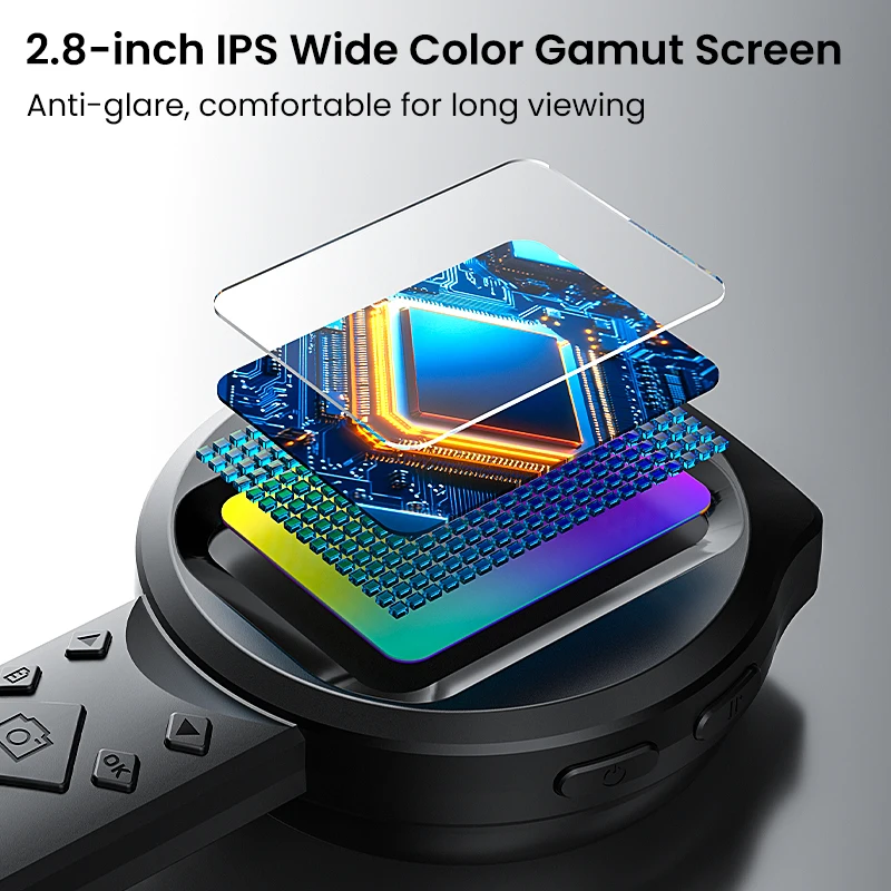 Lupa Digital con pantalla IPS de 2,8 pulgadas, aumento 100X, microscopio portátil de vídeo de 2MP con 15LED para examen de monedas para Windows/Mac