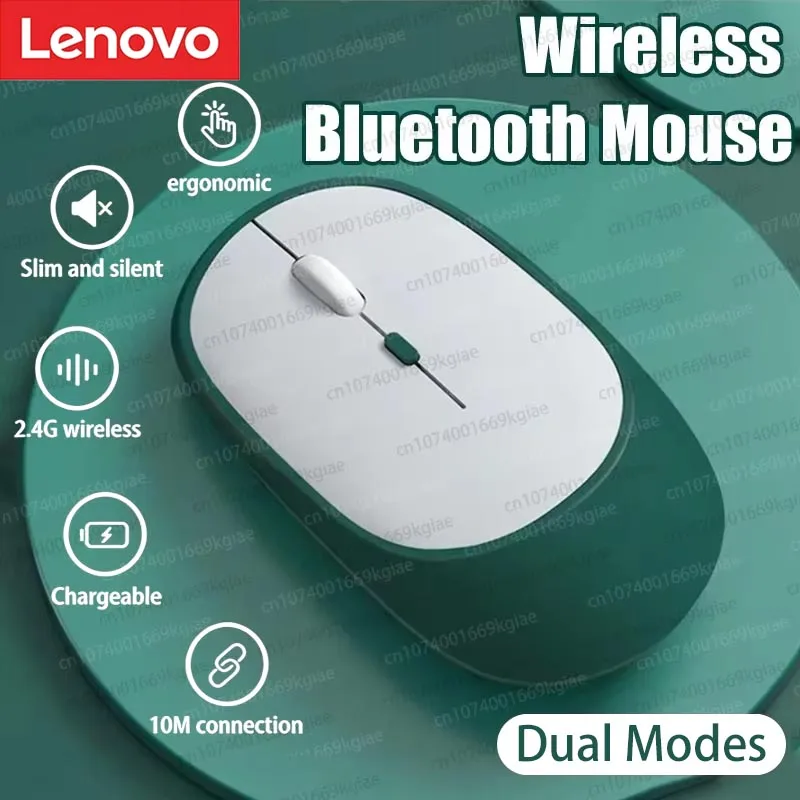 Lenovo Kabellose Maus Wiederaufladbare Gaming-Maus Dual-Modus Bluetooth-kompatibel 2,4G USB Geräuschlose Maus Zweifarbig 2026 Bestseller