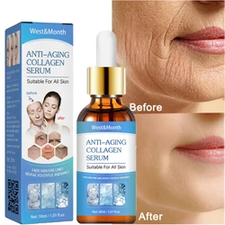 Collagen Face Serum Wrinkle Remover Facial Anti-aging Moisturizing Brighten Fade Fine Lines Whitening Cream Skin Care New 2024