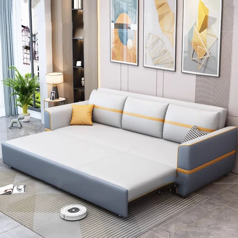 

Modern Luxury Cozy Sofas Beds Storage White Floor Puffs Living Room Sofas Fancy Folding Divani Da Soggiorno Apartment Furniture