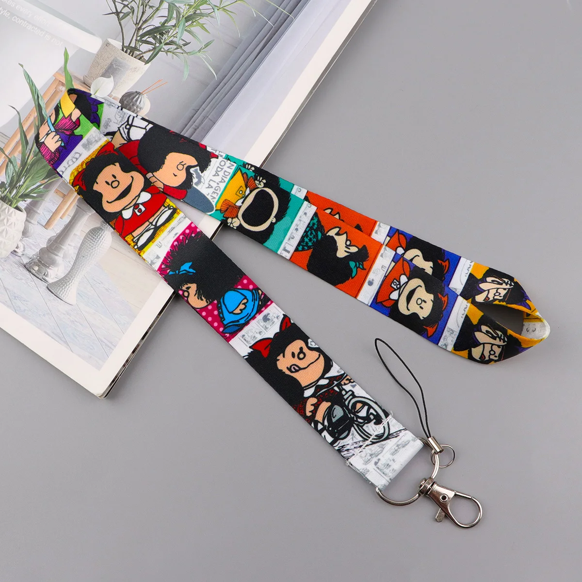 Cartoon-Mädchen-Ausweishalter, niedliche Lanyards für Schlüssel, Umhängeband für Kartenabzeichen, Fitnessstudio, Schlüsselanhänger, Schlüsselanhänger, Zubehör, Geschenke – Detail 6