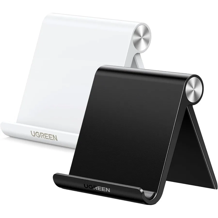 

UGREEN Phone Stand 2 Pack Desk Cell Phone Holder Travel Compatible with iPhone 16 Pro Max 15 Plus 14 Pro 13 12 Mini 11 SE XS XR