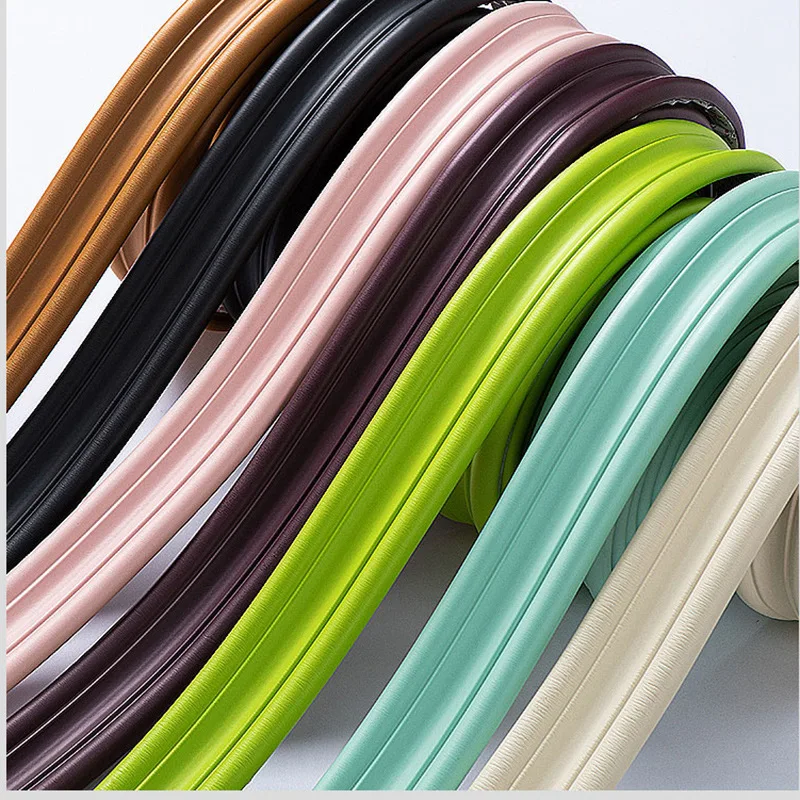 5 Meter NBR Soft Wall Skirting Line Multifunction Wall Trim Line Self-Adhesive Wall Molding Line Anticollision Wall 3D Sticker