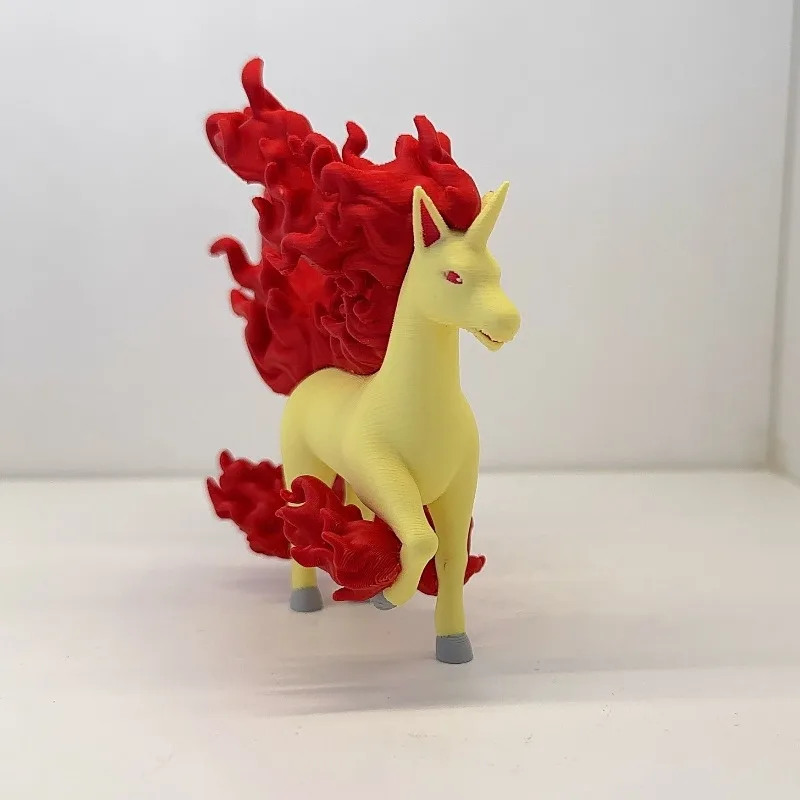 3D Printing 1/20 Scale World Rapidash Pokémon Game Peripheral PLA Collections Model Desktop Ornament Decoration Gift Toy for Boy