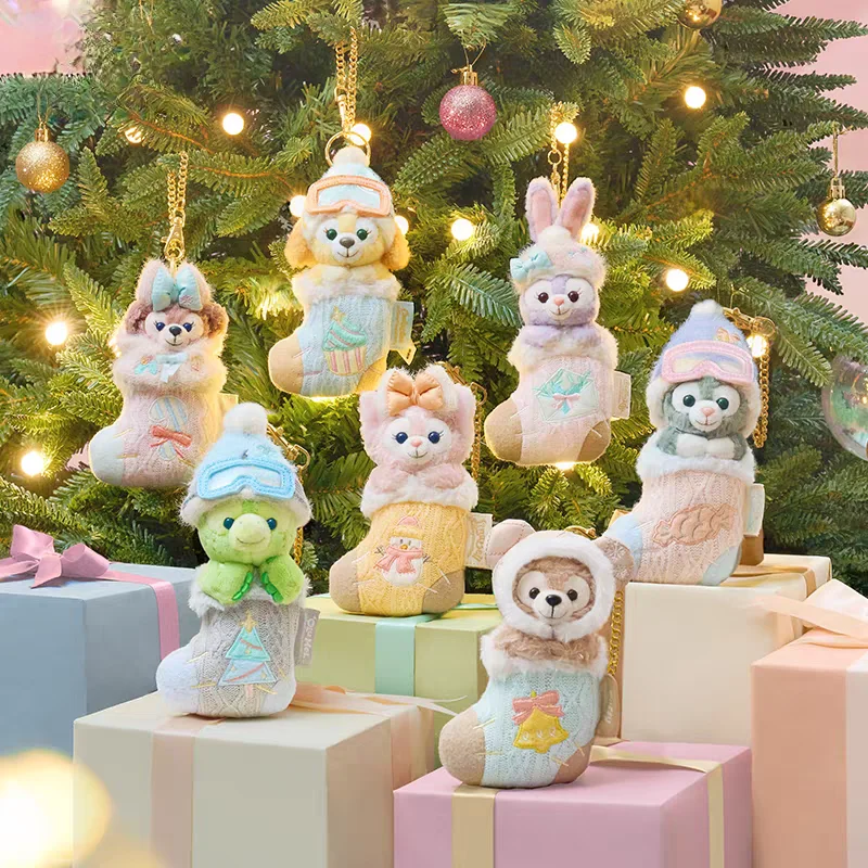 

аниме Диски Серия рождественских чулок Lina Belle брелок-подвеска Плюшевая кукла аксессуары кулон для школьной сумки Девушки подарок