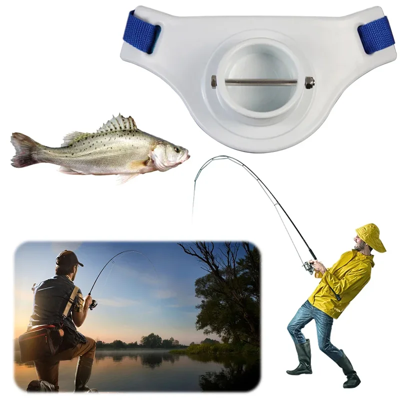 ISURE MARINE Cinturón de combate de pesca de 2,3 pulgadas de diámetro interior 360 °   Soporte ajustable para caña de pescar
