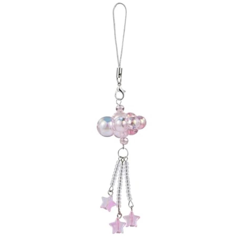 

Kawaii Jellyfish Cloud Phone Charms Aesthetic Y2K Cute Charm Straps Cell Phone Pendants Accessories with Star Heart for Bag Key