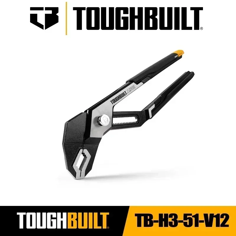 TOUGHBUILT TB-H3-51-V10 TB-H3-51-V12 Quick Adjusting Water Pump Pliers 10/12 inch Multi functional Water Heating Pipe Pliers