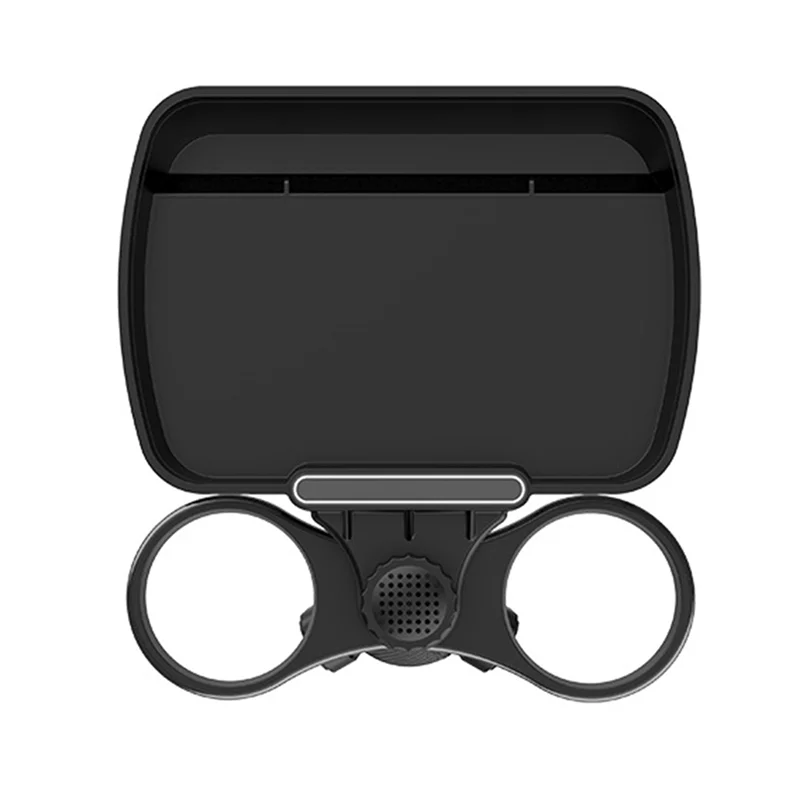 AS96-デュアルカップホルダーエキスパンダー調節可能なカーシートカップホルダースナックトレイドリンクホルダー 360 用 ° 回転式多機能 1個